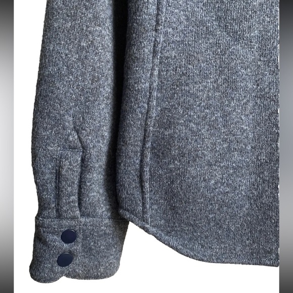 Myles Apparel Men's Farallon Fleece Button Down Jacket Shacket Sz Small Blue - Picture 6 of 8